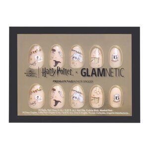 Glamnetic Hogwarts (Harry Potter) Press-on Glue Nails (Short, Oval, Glossy) NIB